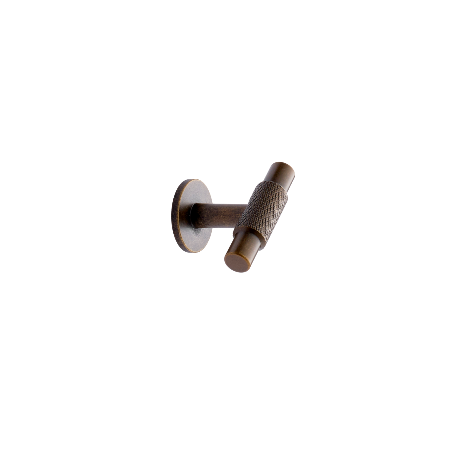 Bouton T manor T ø30x54x39 zamac laiton antique 